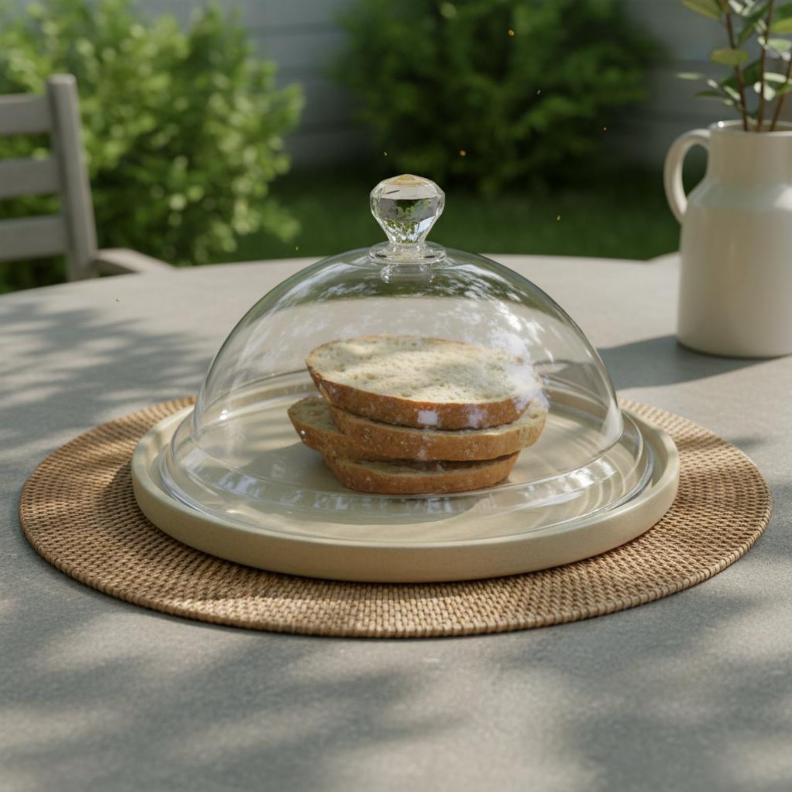 Plastic Dome Clear - Protector de Alimentos, Tapa Transparente Antipolvo