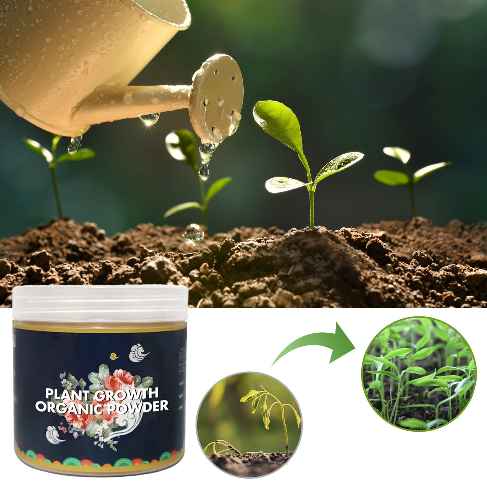 Rooting Hormone Powder - Polvo de enraizado rápido, mejora del