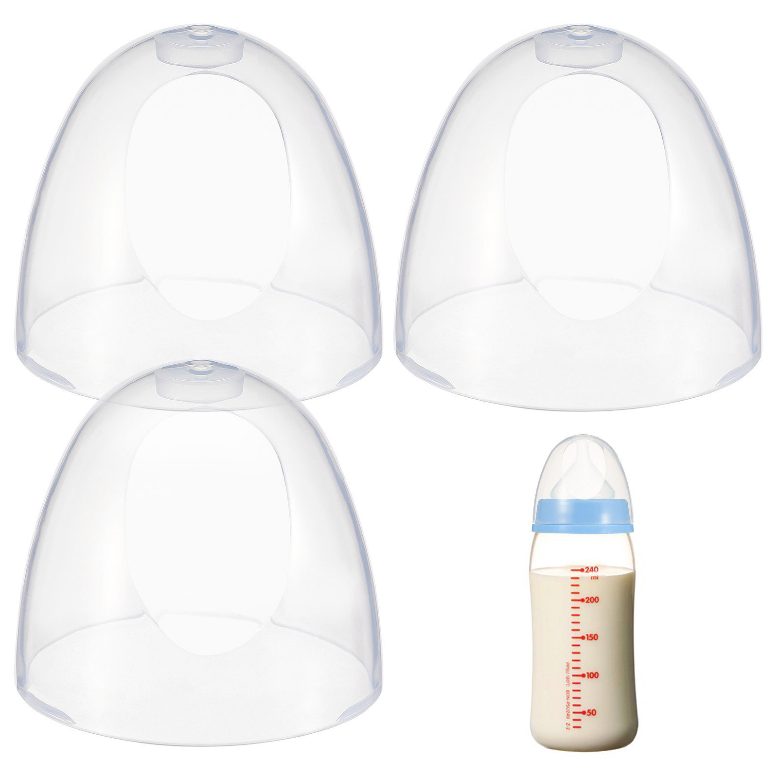 Plastic Dome Clear - Tapas de Repuesto de Plástico para