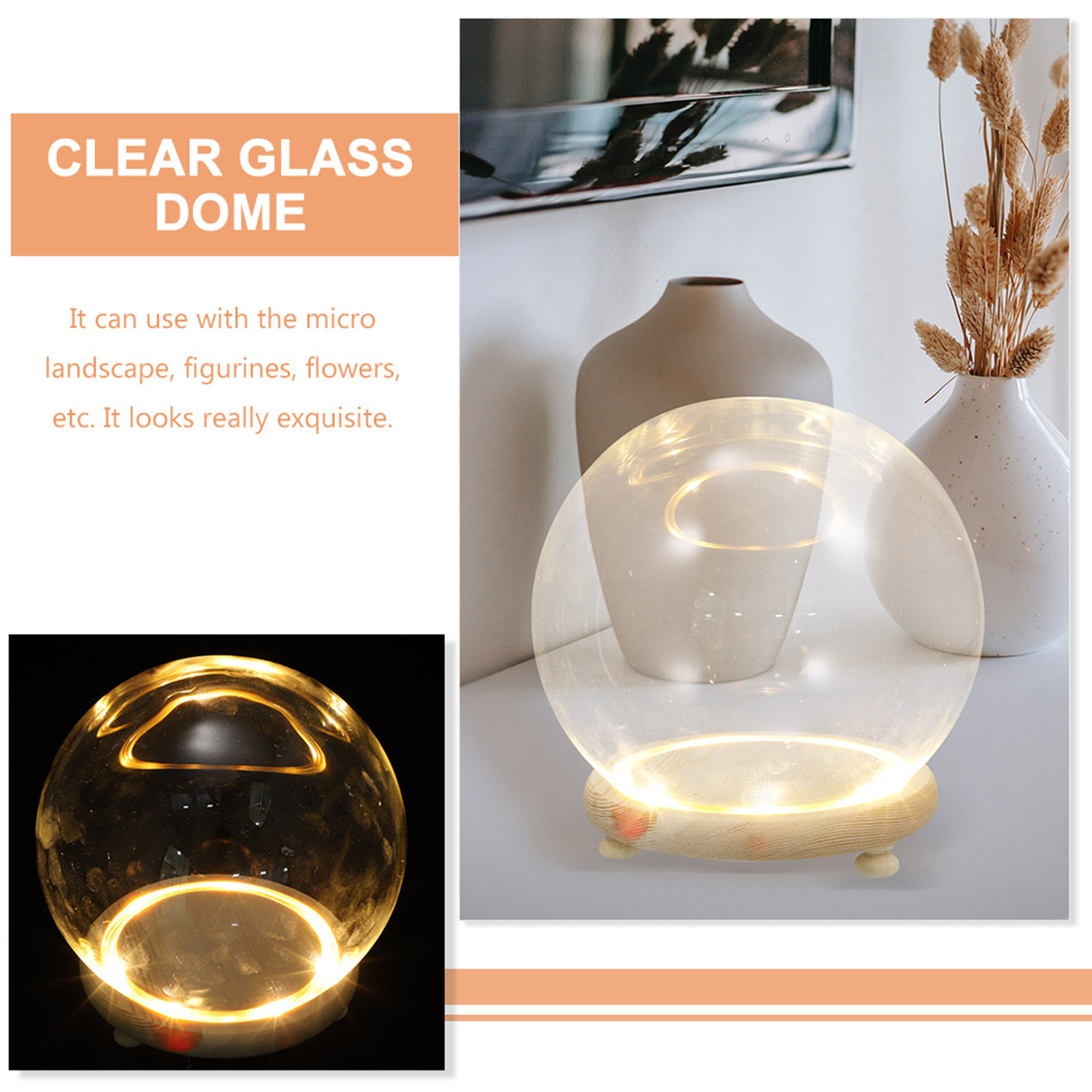 Cúpula de Cristal Transparente - Plastic Dome Clear reseña y precio