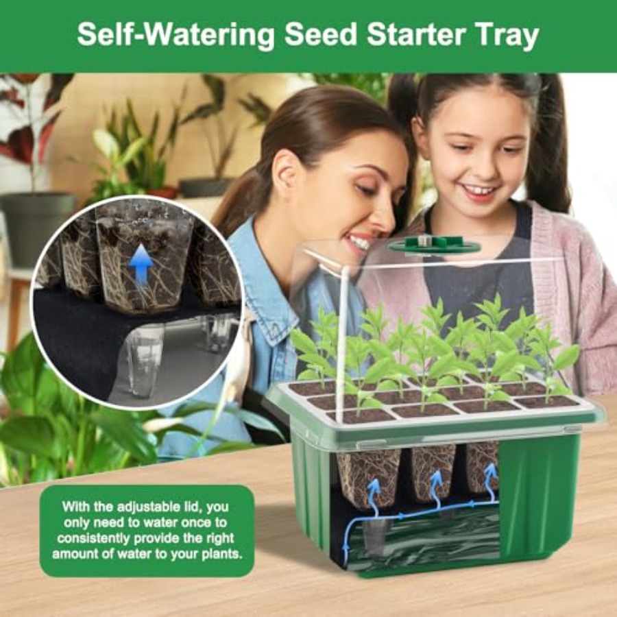 Bandeja de germinación con luz - Humidity Dome Kit reseña y precio