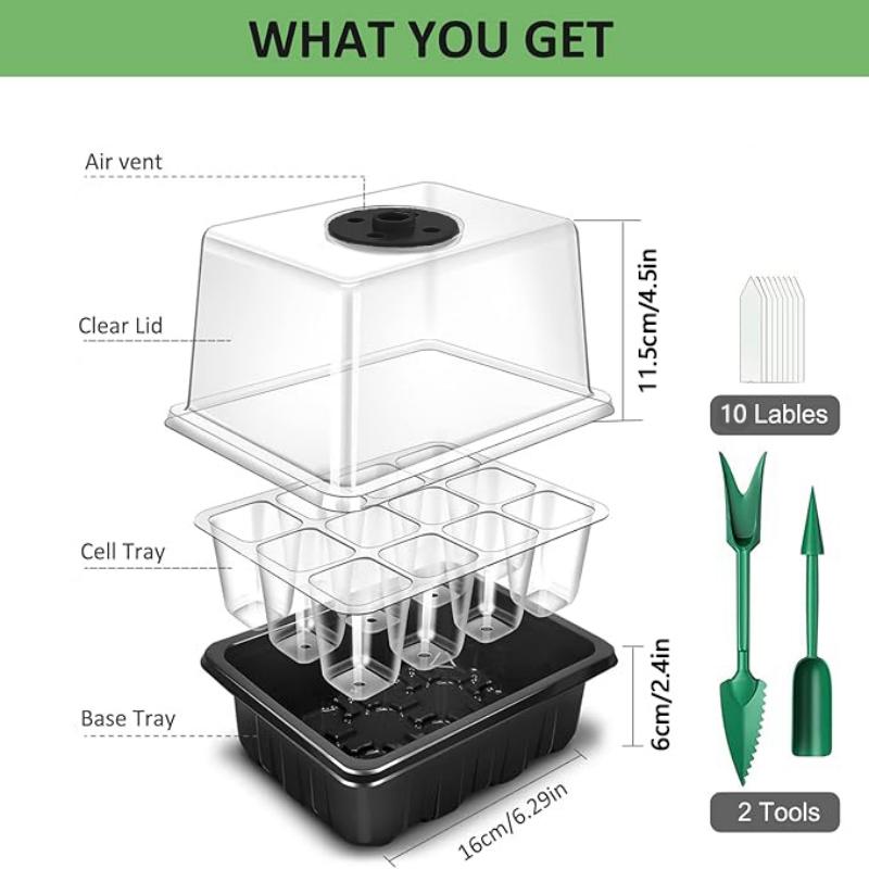 Bandeja de germinación de semi - Humidity Dome Kit reseña y precio