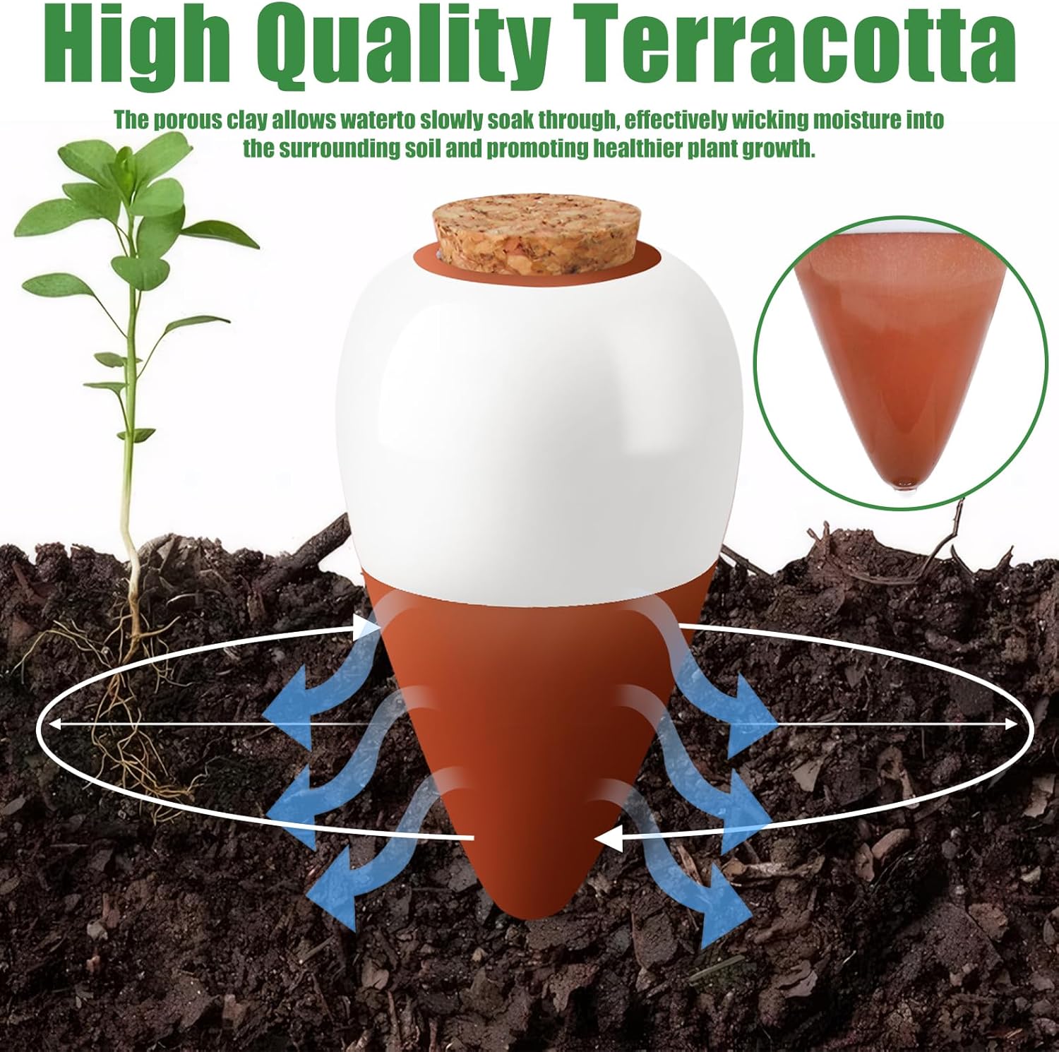 Espuelas de riego de terracota - Self Watering Insert reseña y precio