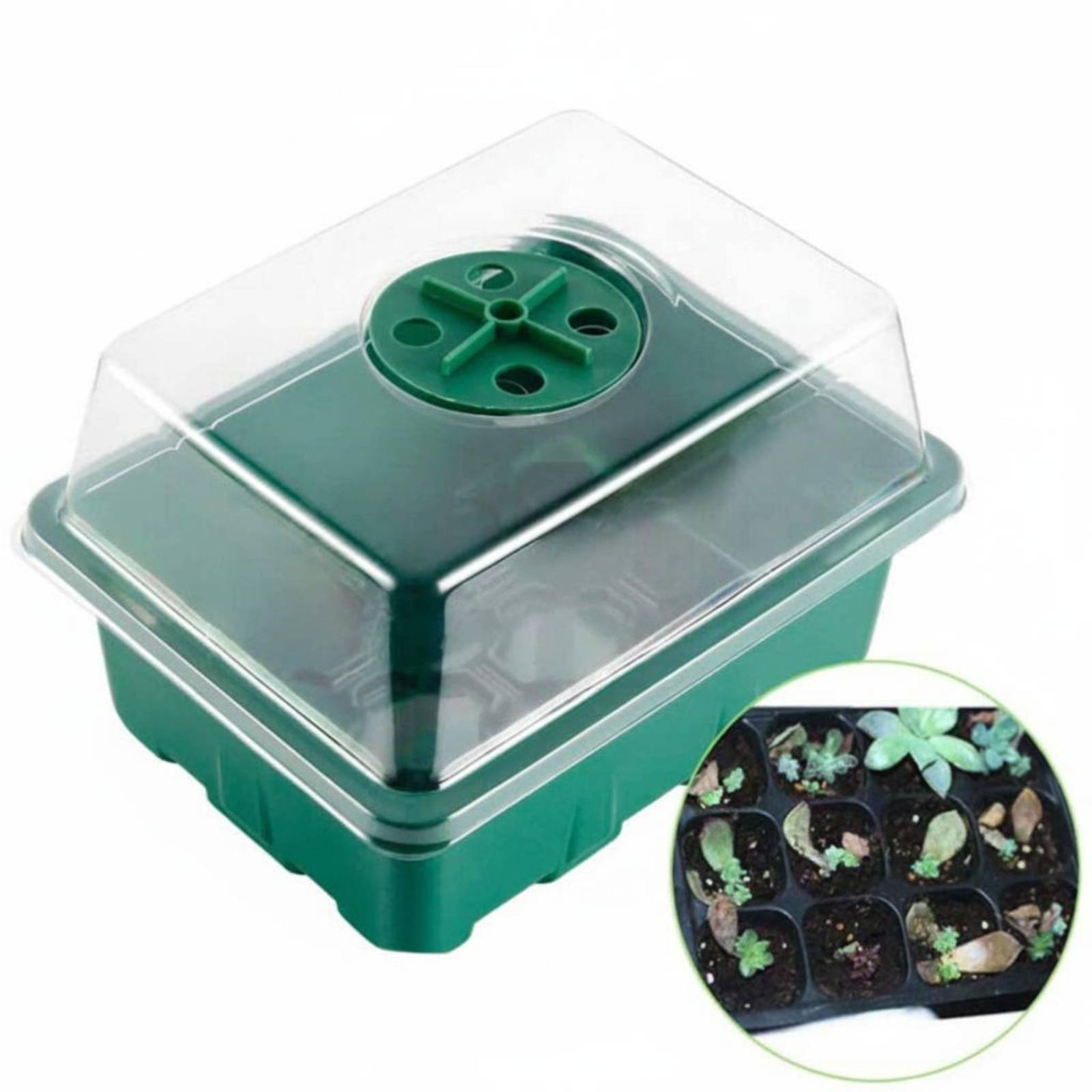 Bandeja de Germinación de 12 C - Humidity Dome Kit reseña y precio