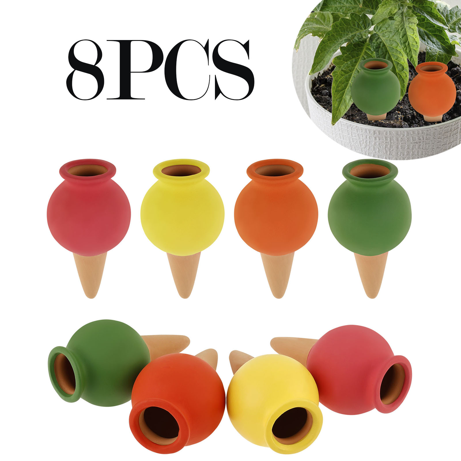 8 Uds. Picos de autorriego de  - Self Watering Insert reseña y precio