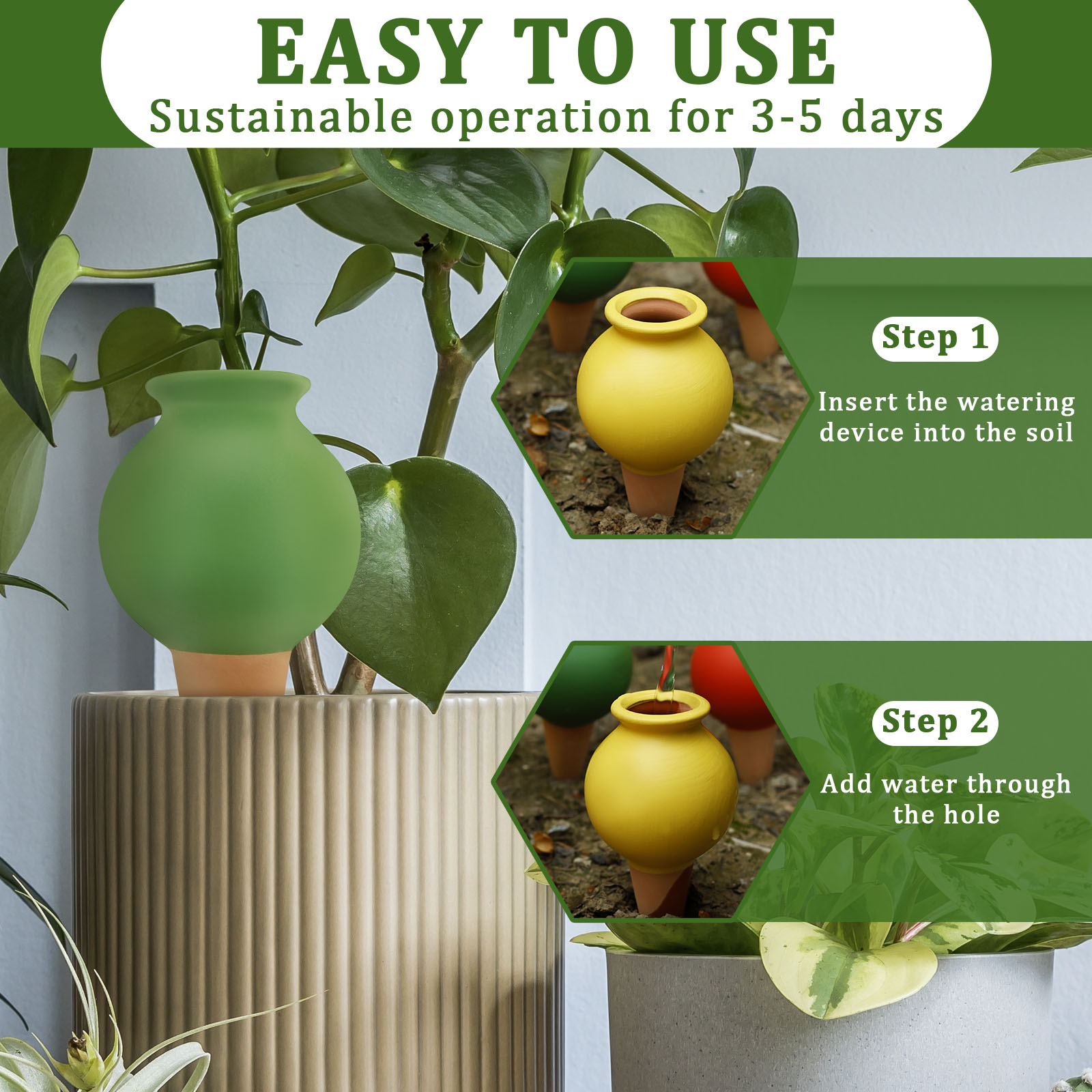 8 Uds. Picos de autorriego de  - Self Watering Insert reseña y precio