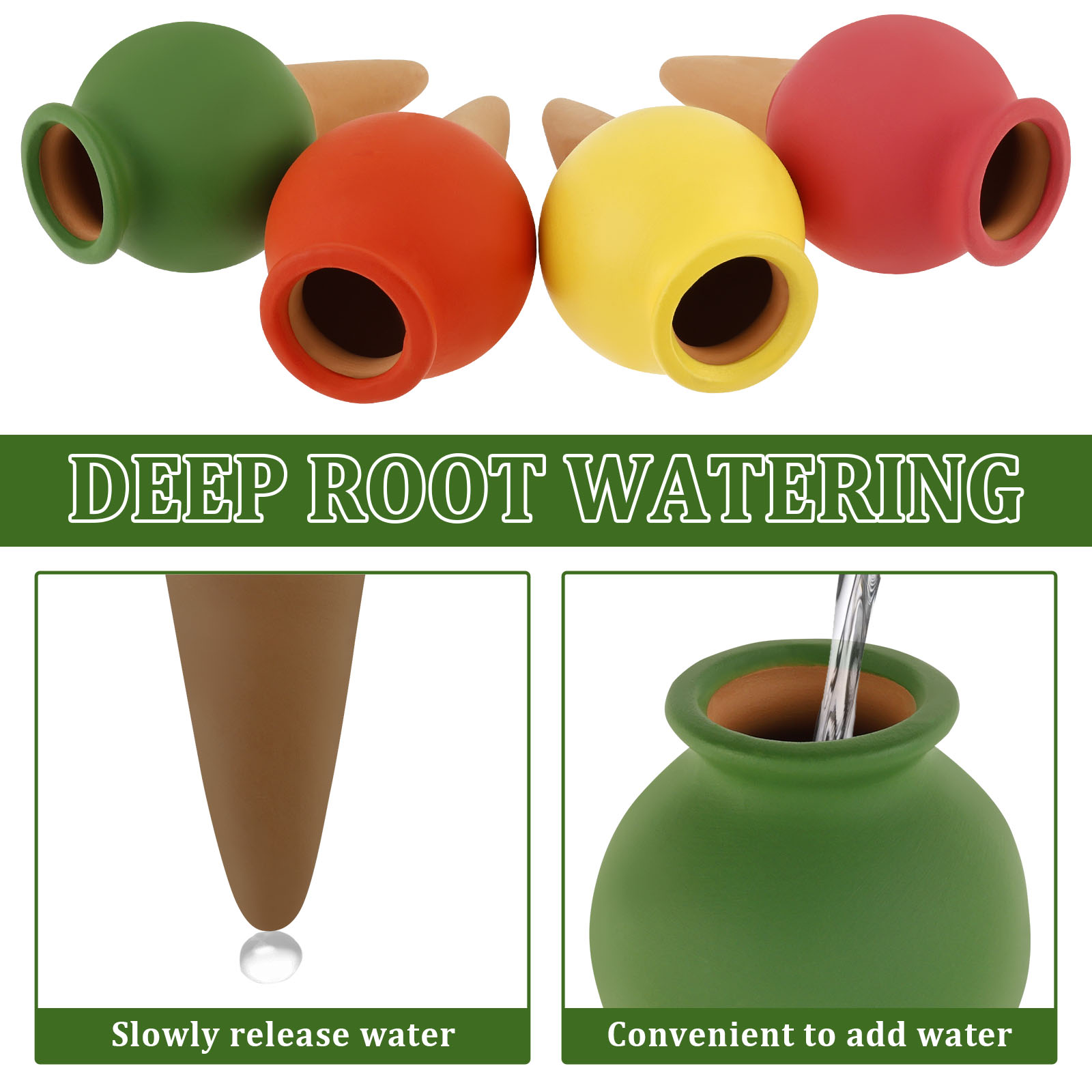 8 Uds. Picos de autorriego de  - Self Watering Insert reseña y precio