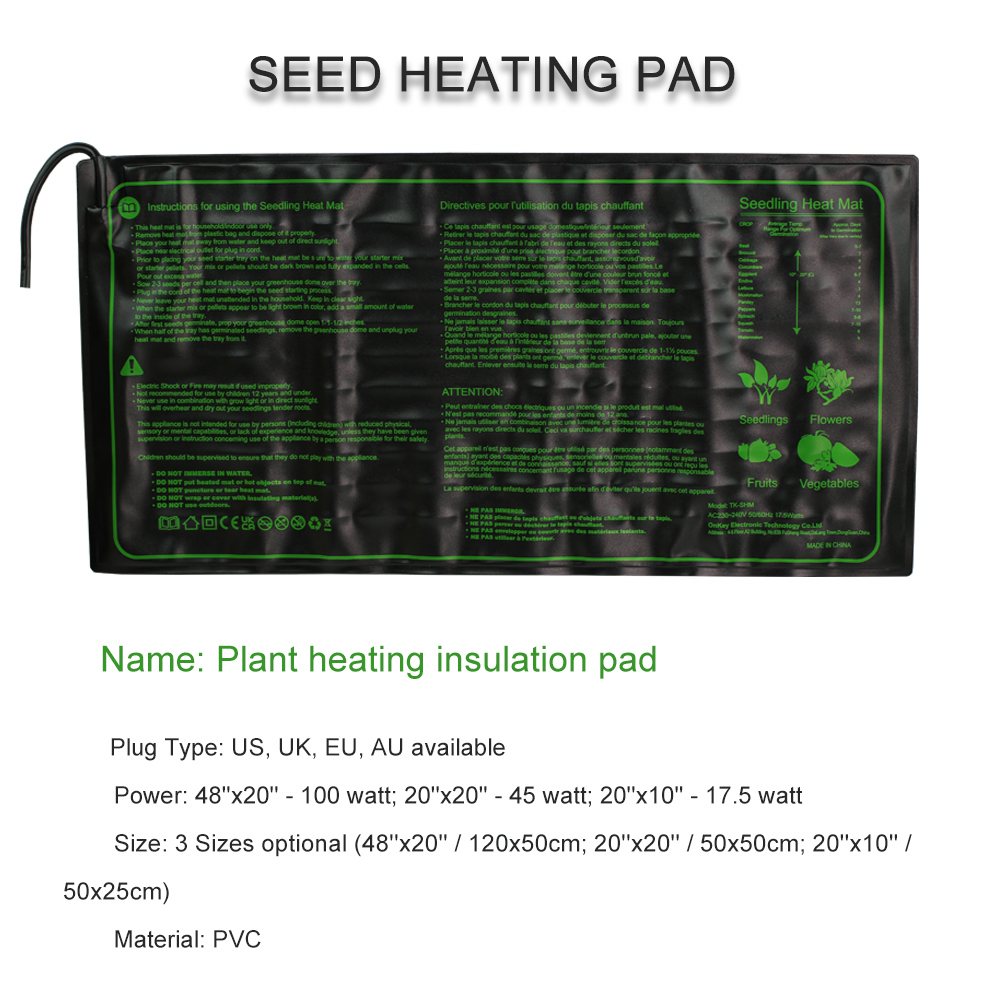 Almohadilla calefactora de plá - Heat Mat Seedling reseña y precio